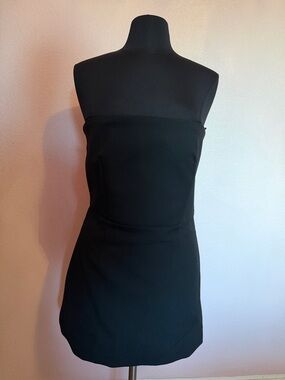Strapless Little Black Dress - Elegant Women's Party Dress